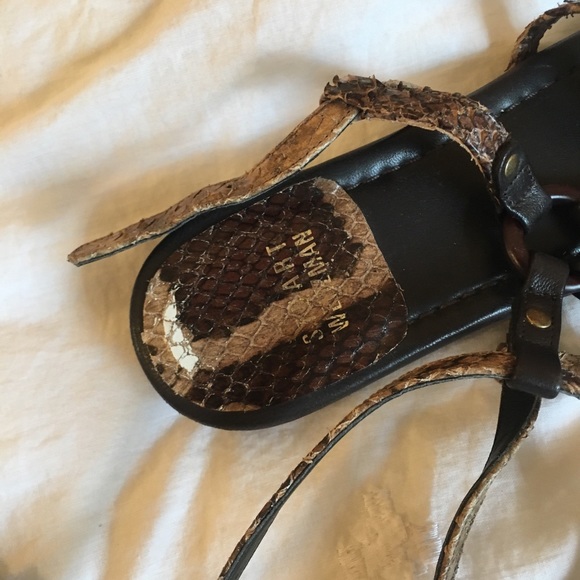 Cute Snakeskin Gladiator Sandals! - Picture 3 of 5